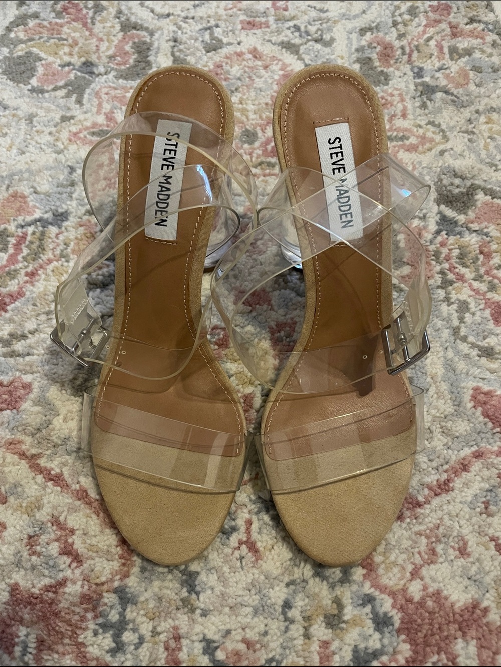 Steve Madden Clearer Sandal Size 7.5 Like New